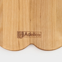 Менажница деревянная авторская Adelica &laquo;Сердце&raquo;, 22&times;22&times;1,8 см, пропитана минеральным маслом, берёза