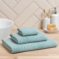 Полотенце махровое Love Life &laquo;Комфорт&raquo; 30х50 см, серо-голубой, 100% хл, 500 гр/м2