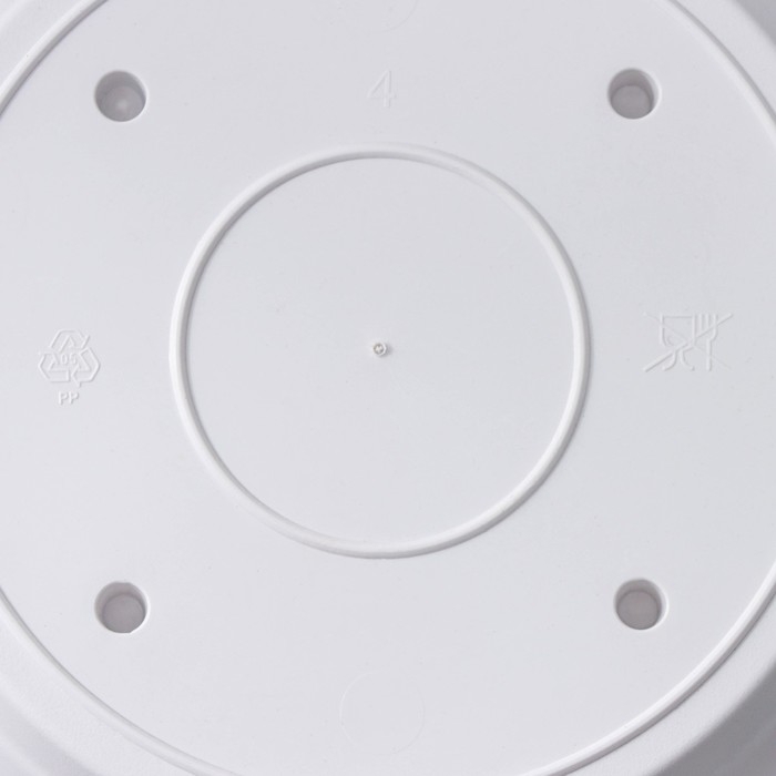 Горшок для цветов с поддоном &laquo;Сильвер ЭКО&raquo;, 2.6 л, d=20 см, цвет белый