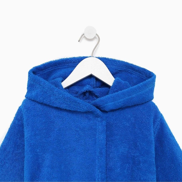 Халат махровый детский, размер 36, цвет синий, 340 г/м2 хл.100% с AIRO Халат махровый детский, размер 36, цвет синий, 340 г/м2 хл.100% с AIRO