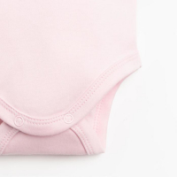 Боди Крошка Я "Чёрный бант", розовый, р.26, рост 74-80 см