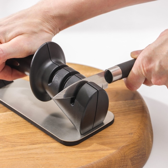 Точилка для ножей Доляна Law, 3 степени заточки Точилка для ножей Доляна Law, 3 степени заточки