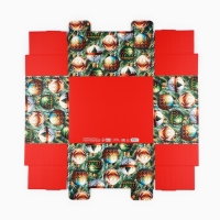 Коробка подарочная новогодняя складная &laquo;Ёлочные шары&raquo;, 31.2 х 25.6 х 16.1 см, Новый год