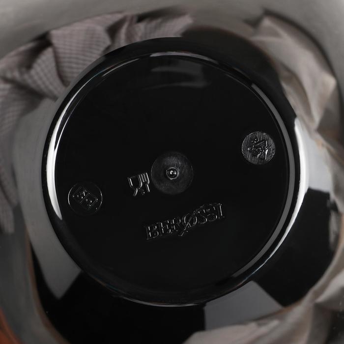 Салатник плстиковый &laquo;Рондо&raquo;, 1 л, цвет чёрный