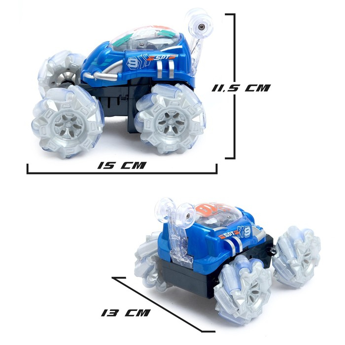 Перевёртыш радиоуправляемый &laquo;Скорость&raquo;, работает от батареек, 27 MHz, световые эффекты, МИКС