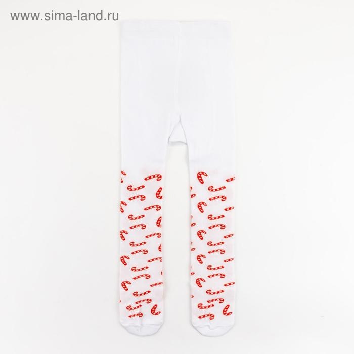 Новый год.Колготки Крошка Я "Оленёнок", белый, рост 74-80 см