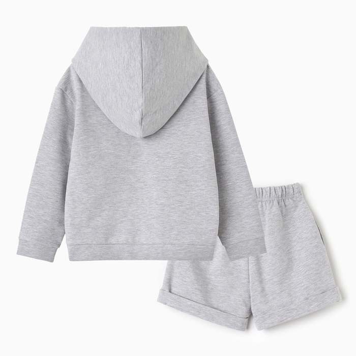 Костюм детский (толстовка, шорты) KAFTAN Gussi р. 36 (134-140), серый Костюм детский (толстовка, шорты) KAFTAN Gussi р. 36 (134-140), серый