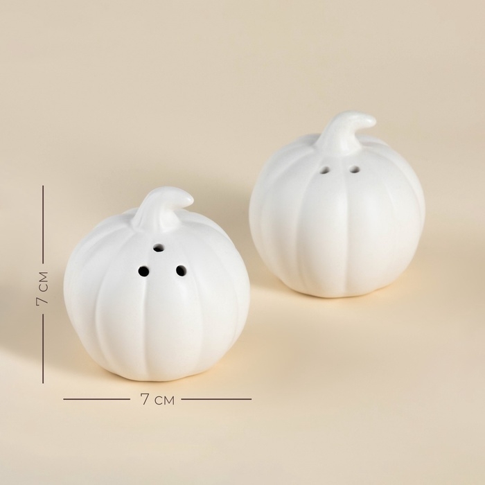 Набор для специй SL Home «Осенний бриз», баночка 100 мл, 7×7×7 см, белый Набор для специй SL Home «Осенний бриз», баночка 100 мл, 7×7×7 см, белый