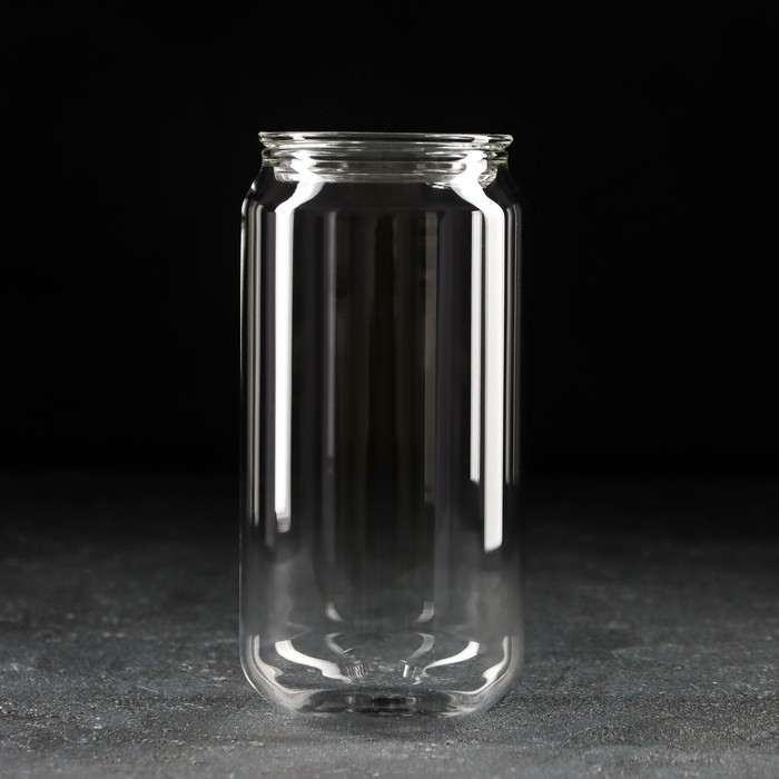 Стакан стеклянный с крышкой &laquo;Базис&raquo;, 400 мл