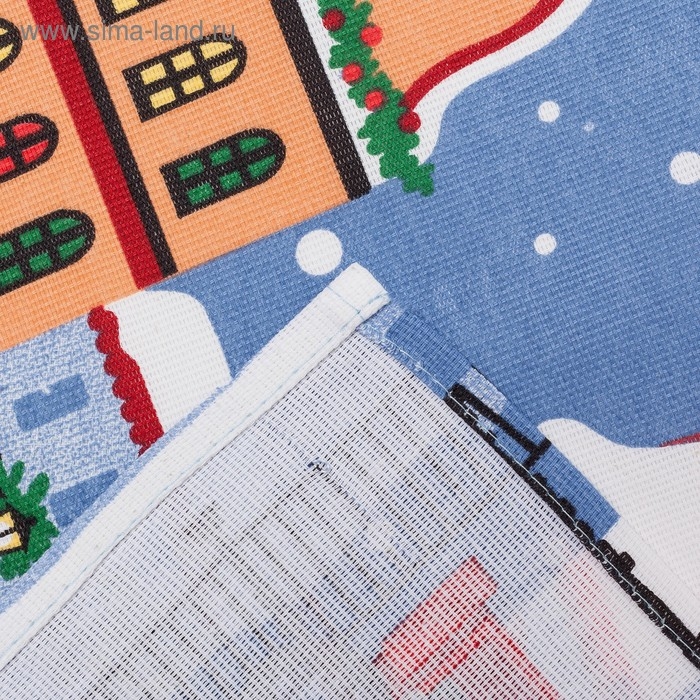 Новый год. Полотенце кухонное &laquo;Праздник в городе&raquo; 35х60см