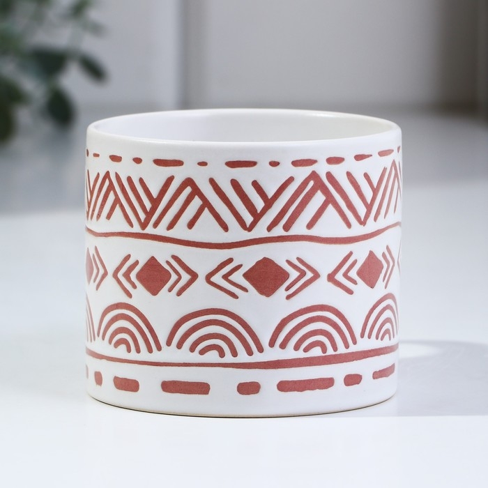 Кружка керамическая &laquo;Геометрия&raquo;, 320 мл, цвет белый