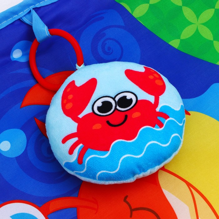 Развивающий коврик «Мягкие малыши», 4 мягкие игрушки, d80см, виды МИКС, Крошка Я Развивающий коврик «Мягкие малыши», 4 мягкие игрушки, d80см, виды МИКС, Крошка Я