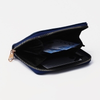 Кошелёк на молнии, цвет синий Кошелёк на молнии, цвет синий