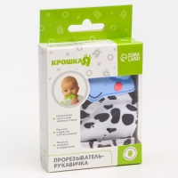 Прорезыватель рукавичка &laquo;Коровка&raquo;, на липучке, цвет МИКС, Крошка Я