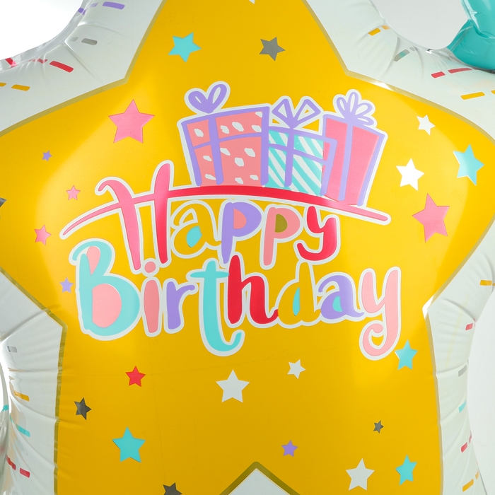 Шар фольгированный 31" &laquo;Праздничная звезда&raquo;, на подставке, под воздух