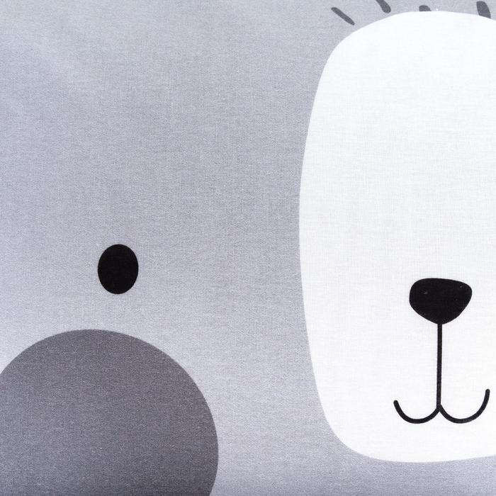 Постельное белье &laquo;Этель&raquo; 1,5 сп Gray bear 143х215 см, 150х214 см, 50х70 см -1 шт