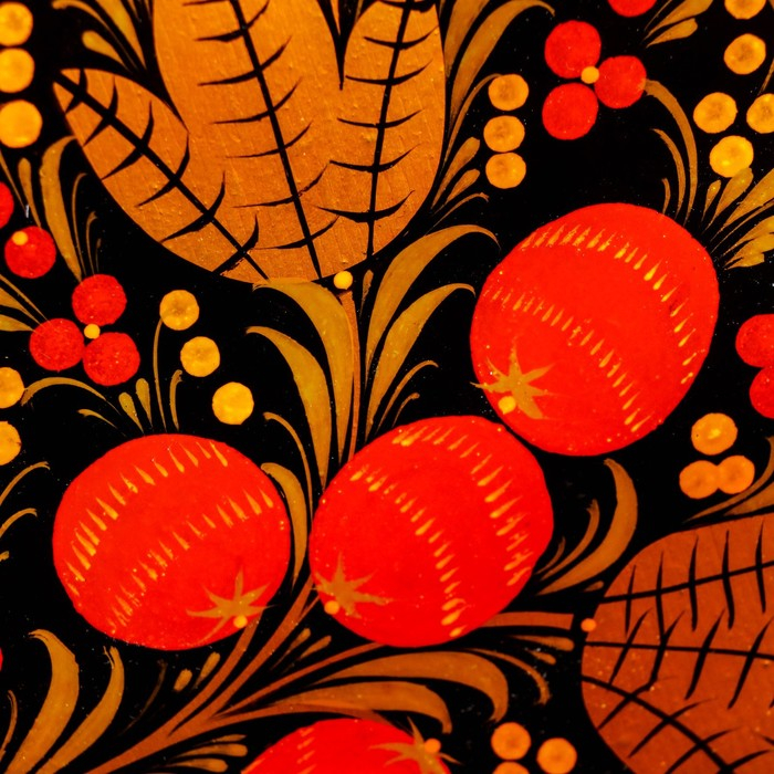 Доска разделочная &laquo;Груша&raquo;, хохлома