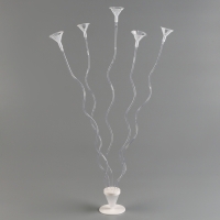 Набор &laquo;ВОЛНА&raquo;, палочка+держатель+подставка, набор 5 шт., белый