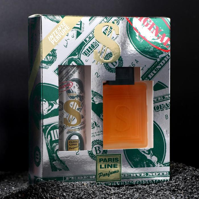 Подарочный набор для мужчин: Туалетная вода Dollar+дезодорант Подарочный набор для мужчин: Туалетная вода Dollar+дезодорант