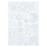 Декор на окна &laquo;Волшебные узоры&raquo;, 4 листа с основами для вырезания, формат А1