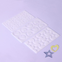 Набор форм для шоколада, 3 шт, 8 ячеек, силикон, 21×11×0,3 см, цвет прозрачный Набор форм для шоколада, 3 шт, 8 ячеек, силикон, 21×11×0,3 см, цвет прозрачный