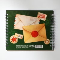 Двойной блокнот на гребне, мягкая обложка, размер 15х12см, 48 л &laquo;Почта&raquo;
