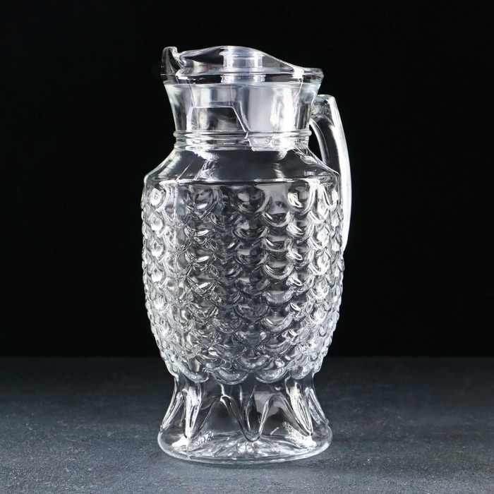 Кувшин для воды стеклянный «Облака», 1,6 л,12,5×25,5 см Кувшин для воды стеклянный «Облака», 1,6 л,12,5×25,5 см