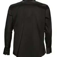 Рубашка мужская с длинным рукавом Brighton черная, размер L