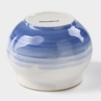 Сахарница фарфоровая с крышкой Доляна &laquo;Космос&raquo;, 400 мл, цвет синий