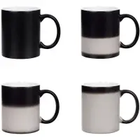 Кружка «Хамелеон», ver.3, матовая, черная Кружка «Хамелеон», ver.3, матовая, черная