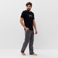Пижама мужская KAFTAN "Game" размер 50, черный Пижама мужская KAFTAN "Game" размер 50, черный