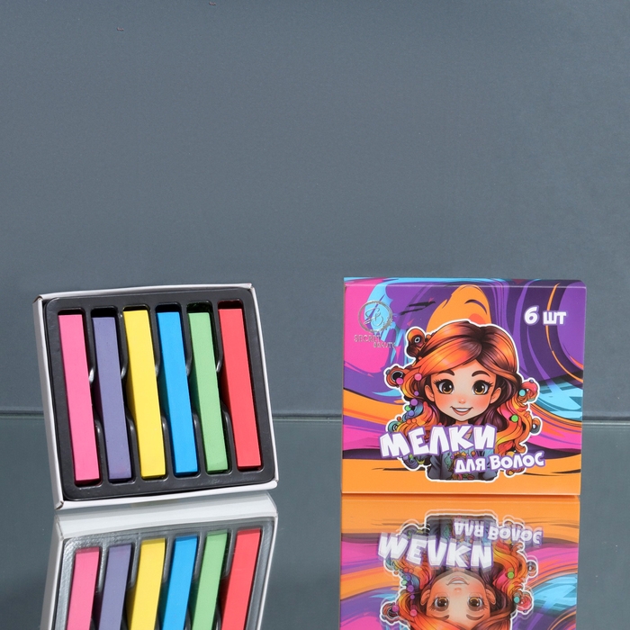 Мелки для волос, 6 шт Мелки для волос, 6 шт