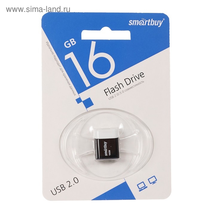 Флешка Smartbuy Lara, 16 Гб, USB2.0, чт до 25 Мб/с, зап до 15 Мб/с, черная Флешка Smartbuy Lara, 16 Гб, USB2.0, чт до 25 Мб/с, зап до 15 Мб/с, черная