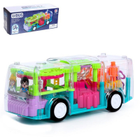 Автобус «Шестерёнки», световые и звуковые эффекты, работает от батареек, МИКС Автобус «Шестерёнки», световые и звуковые эффекты, работает от батареек, МИКС