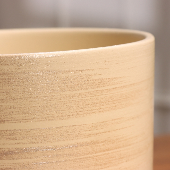 Горшок цветочный Галактика бежевая 1.6 л