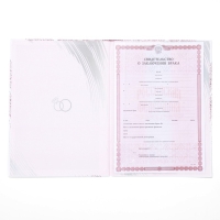 Папка для свидетельства о заключении брака &laquo;Любовь крылья дарит&raquo;, А4