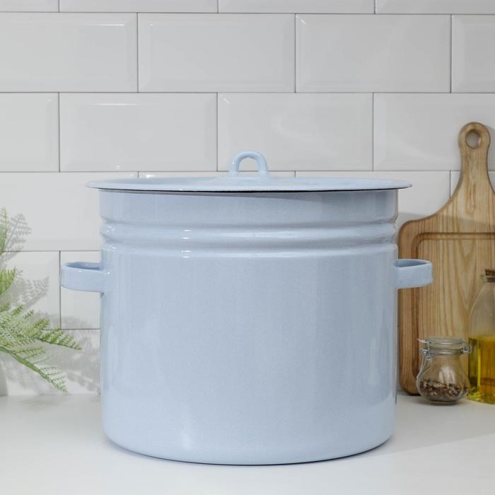 Бак эмалированный, 20 л, цвет голубой Бак эмалированный, 20 л, цвет голубой