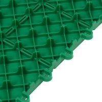 Модульное покрытие, 30 &times; 30 см, пластик, зелёное, 1 шт.