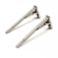 Кронштейн складной для столов и полок ТУНДРА, F001 , 2 шт., длина 300 мм., нержавеющая сталь 97039 Кронштейн складной для столов и полок ТУНДРА, F001 , 2 шт., длина 300 мм., нержавеющая сталь 97039