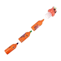 Маркер текстовыделитель жёлтый + 3шт. сменных картриджа желтых (цена за Набор