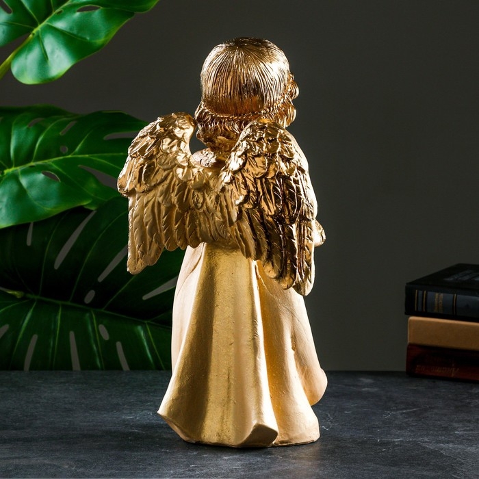 Фигура "Ангел в молитве", слоновая кость, 21х19х41см