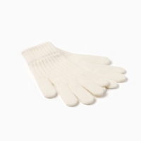 Перчатки женские MINAKU, цвет молочный, 21 см Перчатки женские MINAKU, цвет молочный, 21 см