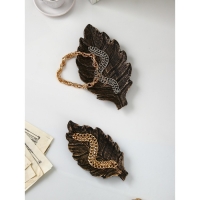 Набор органайзеров «Лист №1», полистоун, 2 шт, цвет бронза Набор органайзеров «Лист №1», полистоун, 2 шт, цвет бронза