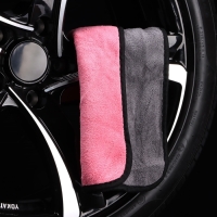 Тряпка для мытья авто, CARTAGE, микрофибра, 800 г/м², 30×40 cм, розово-серая Тряпка для мытья авто, CARTAGE, микрофибра, 800 г/м², 30×40 cм, розово-серая