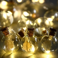 Гирлянда «Нить» 1.6 м с насадками «Шарики с ёлочкой», IP20, серебристая нить, 15 LED, батарейки ААх2 (нет в комплекте), свечение тёплое белое Гирлянда «Нить» 1.6 м с насадками «Шарики с ёлочкой», IP20, серебристая нить, 15 LED, батарейки ААх2 (нет в комплекте), свечение тёплое белое