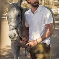 Рубашка поло мужская Neptune вишнево-красная, размер S