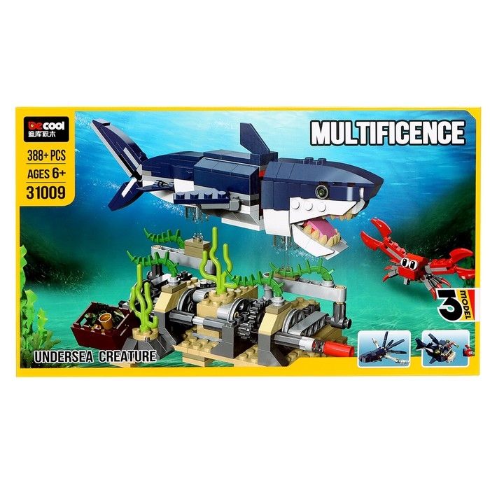 Конструктор Дино «Мегалодон», 388 деталей Конструктор Дино «Мегалодон», 388 деталей