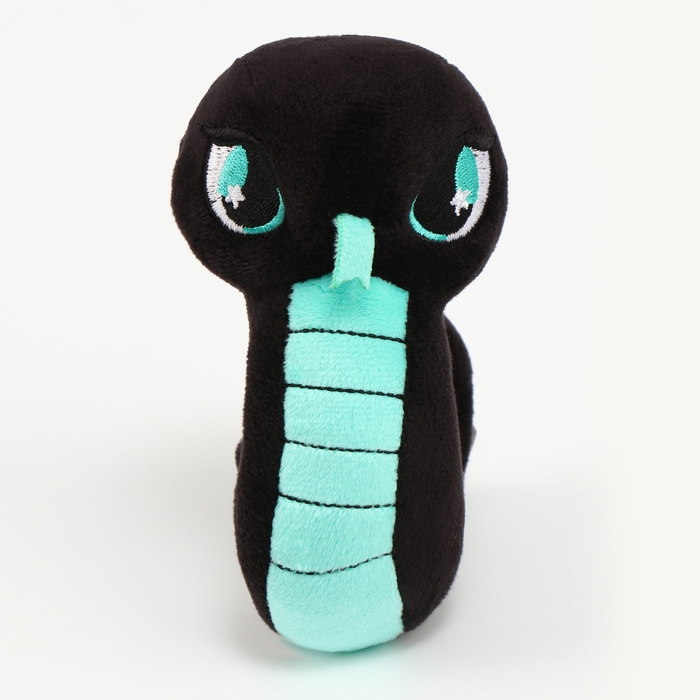 Новый год! Мягкая игрушка &laquo;Змейка&raquo;, чёрно-бирюзовая
