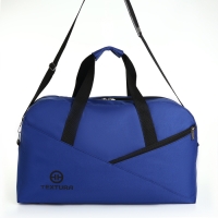 Сумка дорожная на молнии TEXTURA, большой размер, цвет синий Сумка дорожная на молнии TEXTURA, большой размер, цвет синий