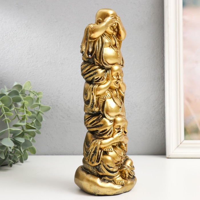 Сувенир полистоун Сувенир полистоун "Три Хотея. Пирамидка" 26х10,8х8,5 см